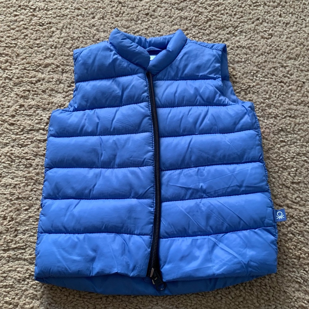 United Colors Of Benetton Blue Puffers Size:3-6M.